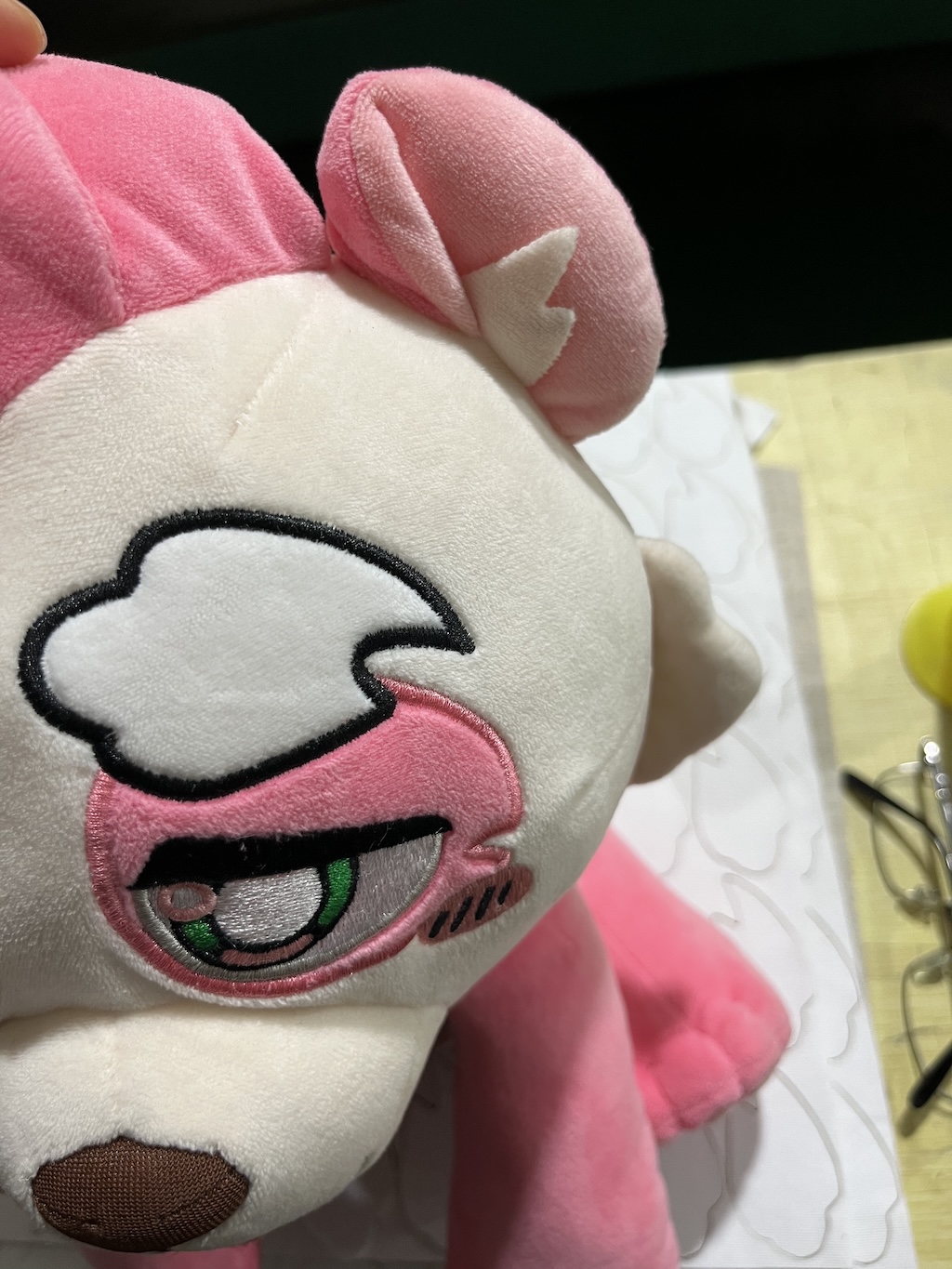 Pink Panda Left Eye